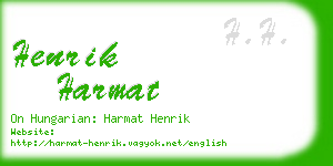 henrik harmat business card